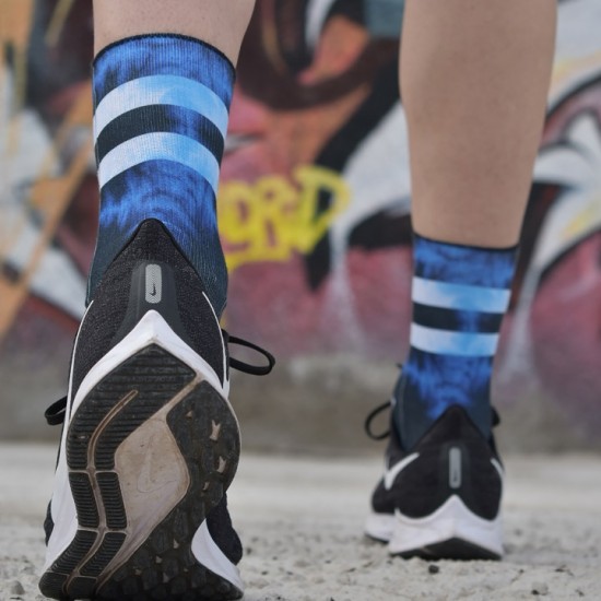 
                                        Sport socks NO REGRETS BLUE- Lithe